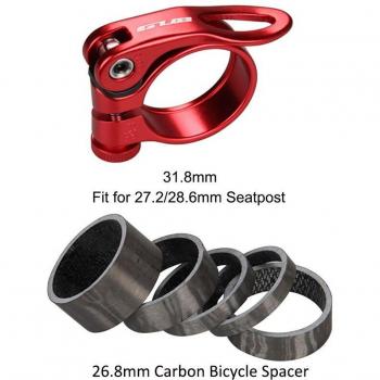 Road/MTB UltraLight GUB Seatpost Clamp with Carbon Spacer Bundle