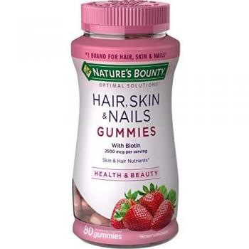 Nature's Bounty Optimal Solutions Hair, Skin & Nails Gummies, 80 Count