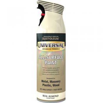 Universal 400ml Real Almond Gloss Spray Paint from Rust-Oleum