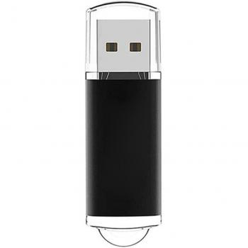 Zinc Alloy USB Flash Drive 2.0 High Speed with Clear Cap