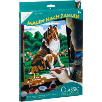 Malset Mammut 110017 – Collie, Acrylfarben & Pinsel