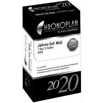 Chronoplan 50530 Jahreskalender 2020, Midi mit 1 Tag/2 Seiten
