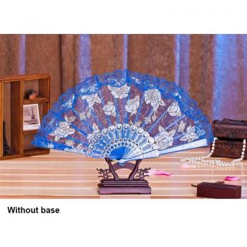 Antiquity Abanico Plegable con Flores de Encaje