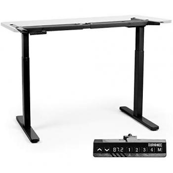 Bureau anti‑fatigue Duronic TM22 BK plateau amovible