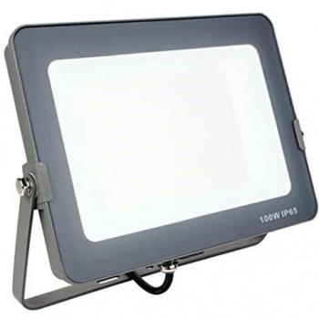 Foco proyector led ips 65 100w 5700k luz fria 8.000lm gris