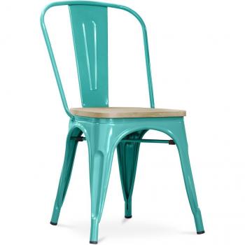TOLIX Style Steel-Wood Dining Chair