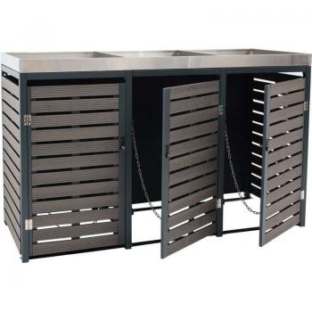 Fioriera Copribile WPC 107kg Antracite 124x200x84
