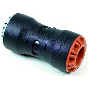 Plasson 20mm x 15mm Push Fit Copper Coupling