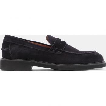 Mocasines de piel de vacuno LOTTUSSE en color azul marino