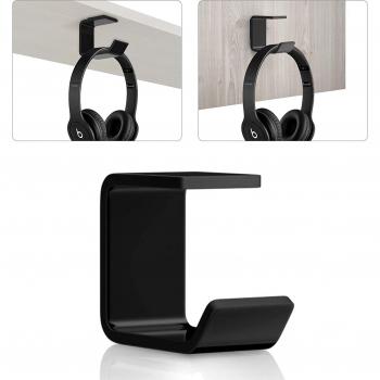 Fixation sous bureau pour casque d'écoute