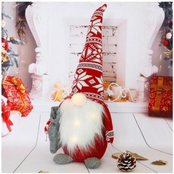 Gray/Red Christmas Gnome for Children