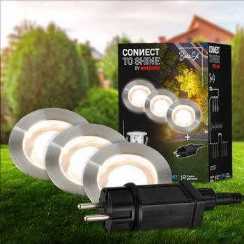 Faretto da incasso a LED Briloner 3912032 IP67 12V 3x Ø3cm acciaio inox