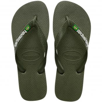 Havaianas Brasil Logo Ciabatte Verde EU 27-28