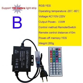 Contrôleur LED haute tension RGB avec télécommande IQ, 100-200m, AC110V-220V