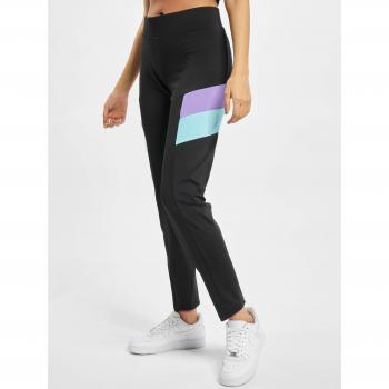 Urban Classics Plus Size Block Class Leggings Black/Purple 4XL