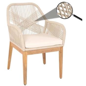 Fauteuil de Jardin Bois Acacia et Corde