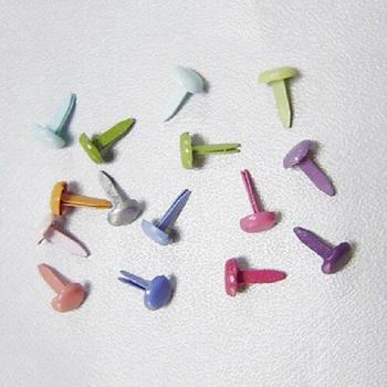 100 Stück Runde Mini Brads für Handwerksprojekte
