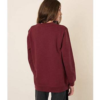 Calvin Klein Frauen-Sweatshirt Tawny Port, Small