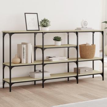 Table Console Bois d'Ingénierie Chêne Sonoma