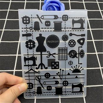 Clear Fold-Down Embossing Plate for Sewing and Craft Projects