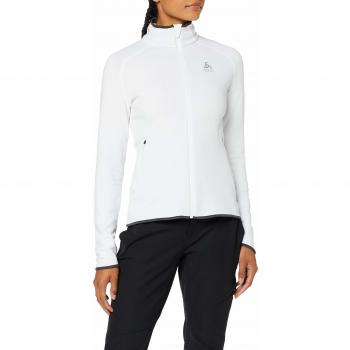 Odlo Midlayer Full Zip Carve CERAMIWARM Pull Femme Blanc FR : L (Taille Fabricant : L)