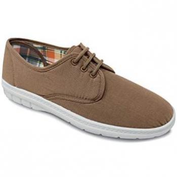 Broad Fit Canvas Lace-Up Running Shoe