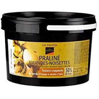 Praliné-Masse mit knuspriger Textur, 25% Haselnüsse, 25% Mandeln, 5 kg