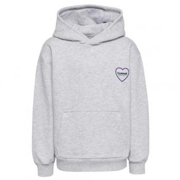Hummel Baby Hooded Sweatshirt Heartfield Loose – Light Grey Melange 104 cm