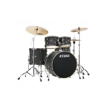 Tama Imperialstar 22 Drum Set with Meinl Cymbals Blacked Out
