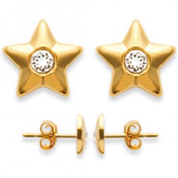 Lily's Gold Plated Douces Etoiles Earrings