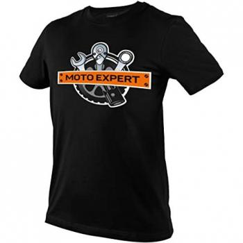 Schwarzes Neo MOTO Expert Herren T-Shirt XL mit Aufdruck