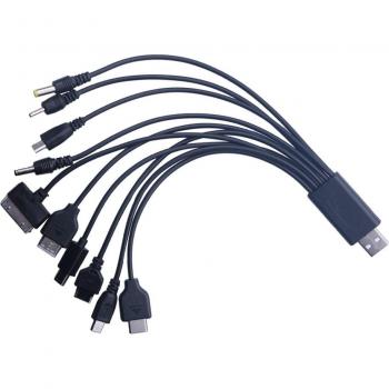 Conector Multi‑USB 10‑en‑1 con Micrófono Incorporado