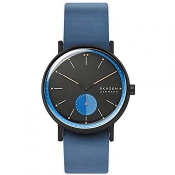 Skagen Ancher Men's Analogue Quartz Watch with Green Silicone Strap SKW6539
