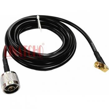50 Ohm Koaxialkabel 2m N-Stecker auf SMA Winkelstecker