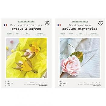 Pack couture nuptiale : deux barrettes décoratives + boutonnière assortie