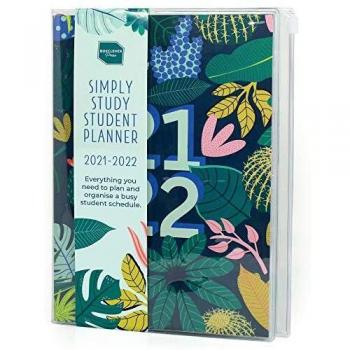 Student Study Schedule Planner 2021-2022 with Ziplock Pocket