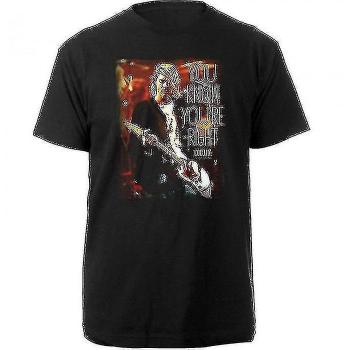 Kurt Cobain T-shirt unisexe adulte tu sais que tu as raison Noir L