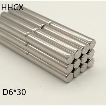 High-Strength 6x30mm Cylinder Magnets N35