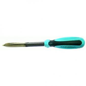 Eclipse Professional Tools 96A Engineers' Comfort Handle Three Square Scraper, Cobalt