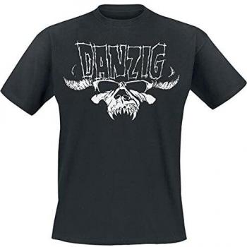 Danzig Classic Logo Men's XL Black T-Shirt, Pure Cotton