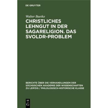 Vitalsource Technologies, Inc. Christliches Lehngut in der Sagareligion. Das Svoldr-Problem
