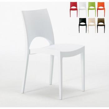 Silla de Cocina París Grand Soleil (Polipropileno) Apilable – Color Blanco