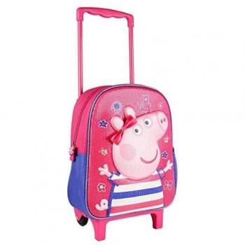 Mochila con carro Peppa Pig rosa
