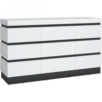 Höffner Avellino Sideboard – Weiß, 201 × 93 × 45 cm