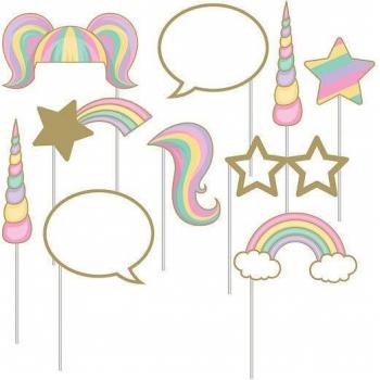 Kit de Decoración de Unicornio para Fotos
