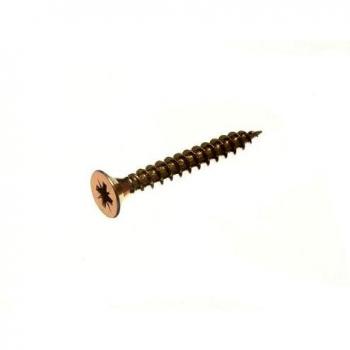 High Quality Pozi Head Wood Screws Countersunk Yellow Finish 5 x 40 mm (Quantity: 1200)