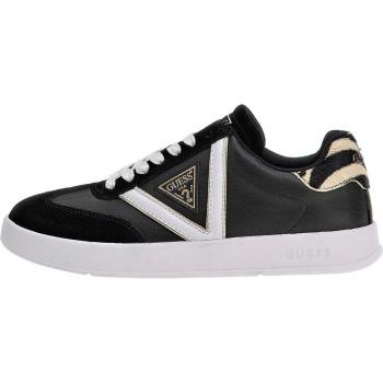 Guess Female Triangle Trainer Sneakers, Black & White – UK 5