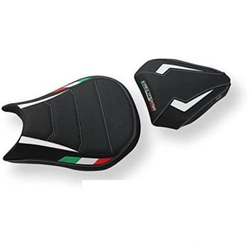 Rivestimento Sella Ducati SF 09‑15 – Florida Trico UltraGrip 1WH Bianco, Logo Incluso