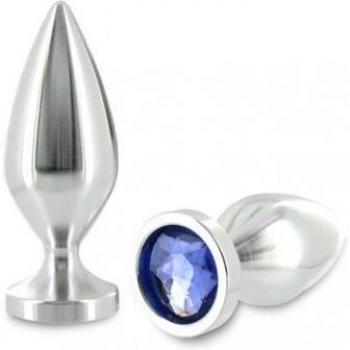 Plug anale in metallo con cristallo a forma di diamante 5.71cm