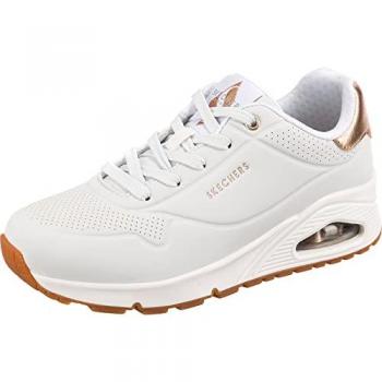 Chaussures Femmes Skechers Uno Golden Air Blanc – Tige Basse Synthétique